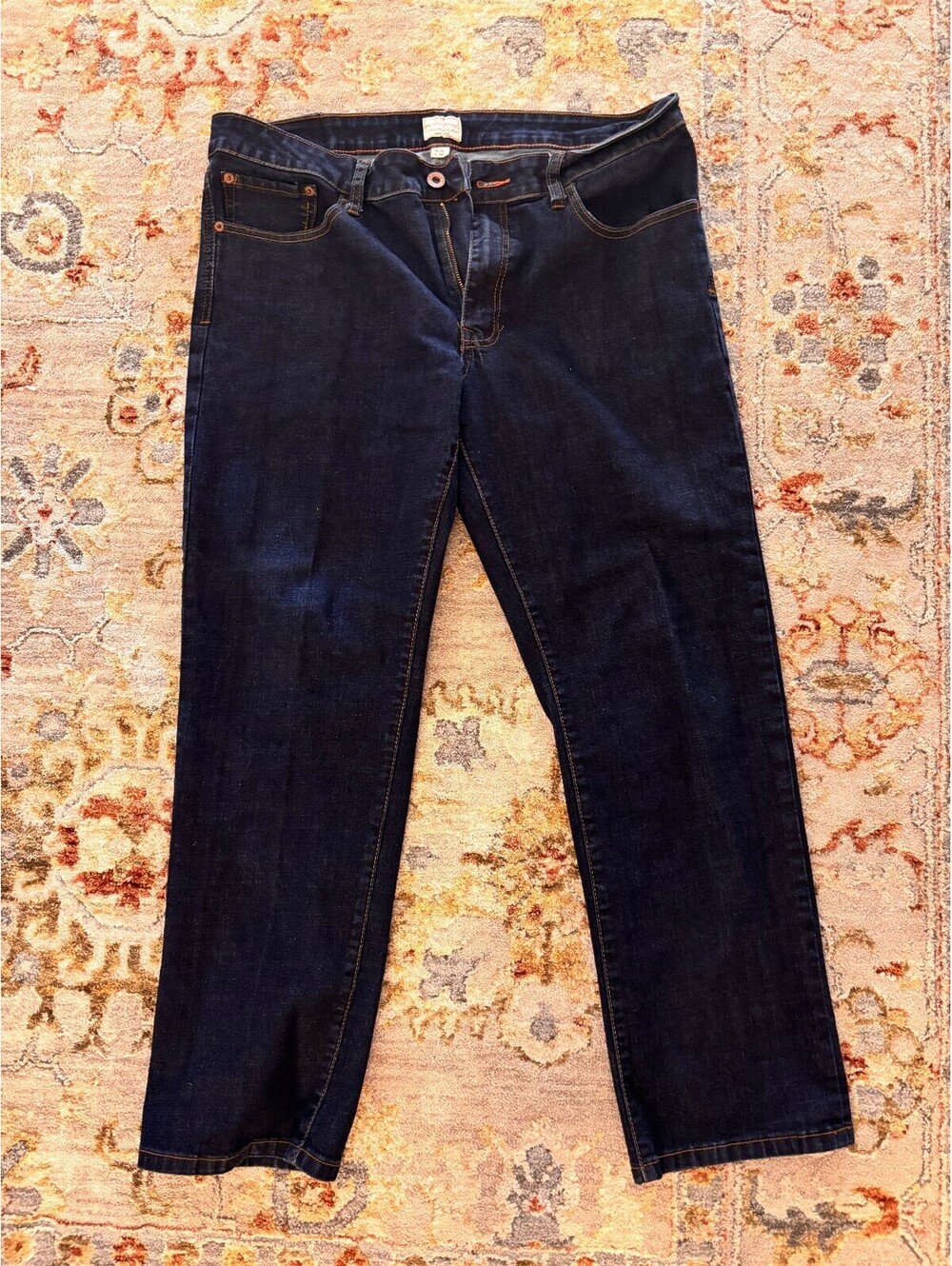 Weatherproof Vintage Men's Straight Fit Jeans, Size 36x30, Dark Wash Denim